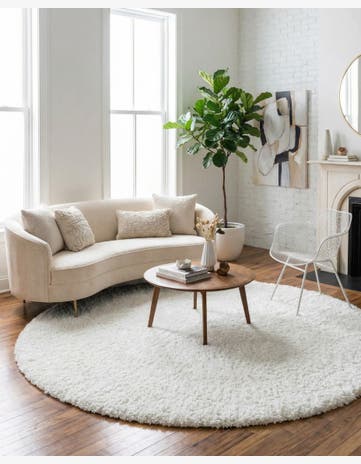 10' 2 x 10' 2 Everyday Shag Round Rug