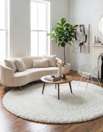 10' 2 x 10' 2 Everyday Shag Round Rug