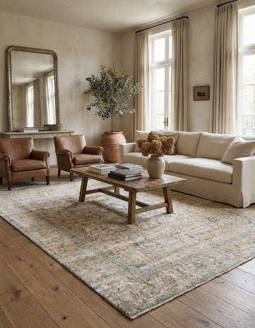 9' 1 x 12' 9 Hand Knotted Ultra Vintage Persian Wool Rug