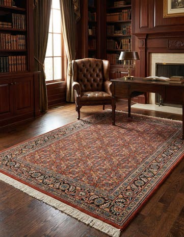 4' x 6' 7 Hand Knotted Bidjar Oriental Wool Rug