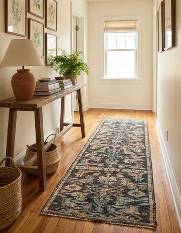 2' 3 x 7' 8 Hand Knotted Ultra Vintage Persian Wool Runner Rug
