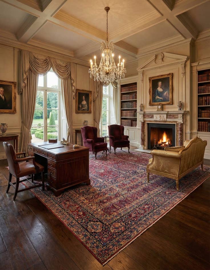 Detail image of 9' 11 x 14' 2 Kerman Wool Rug