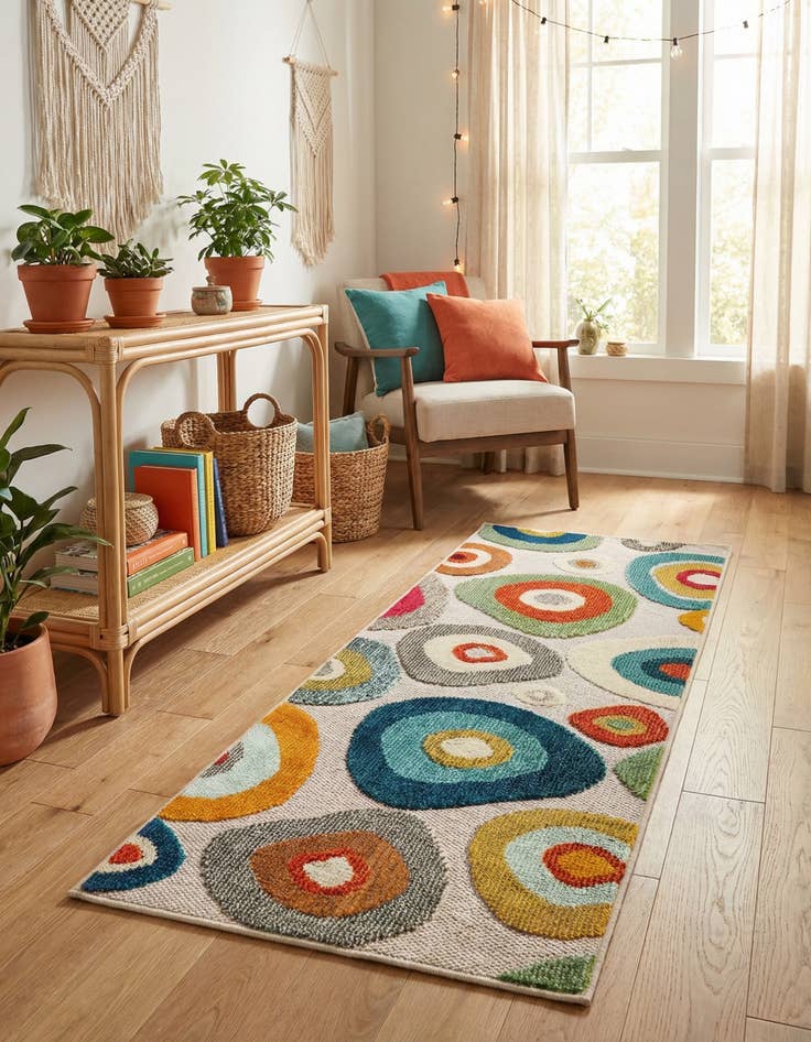 Detail image of 2' x 5' Easy-Clean Casablanca Indoor / Outdoor Runner Rug