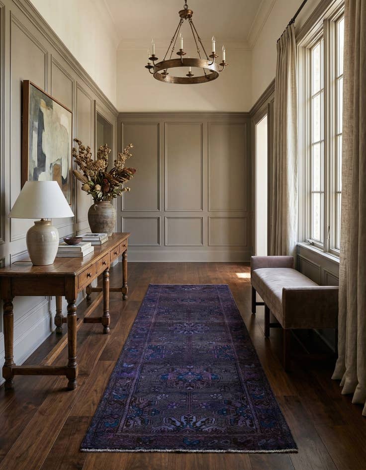 Detail image of 3' 3 x 10' 1  Hand Knotted Ultra Vintage Persian Wool Runner Rug