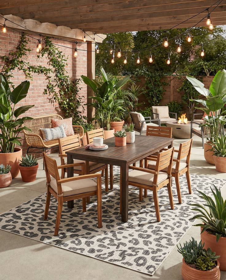 Detail image of 7' x 10' Easy-Clean Safari Indoor / Outdoor Rug