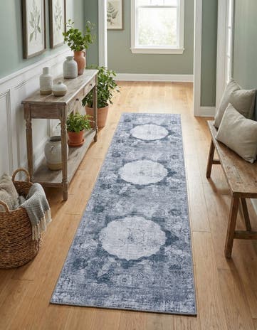 2' x 8' Washable Yara Runner Rug