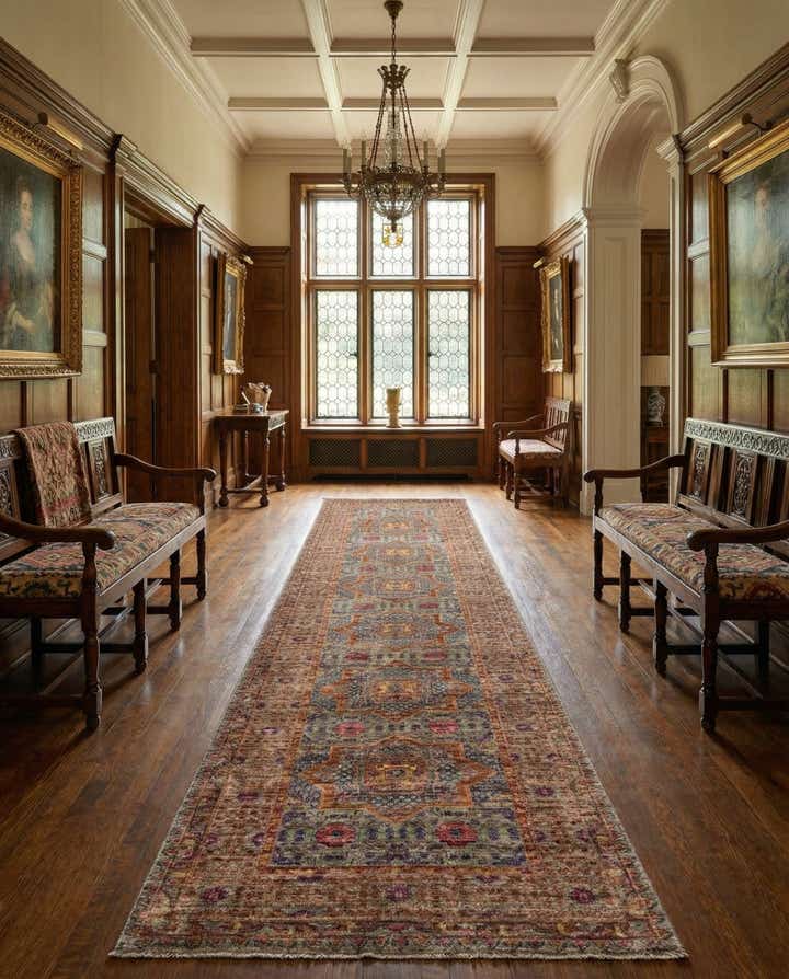 2' 7 x 12' 10 Amina Wool Runner Rug