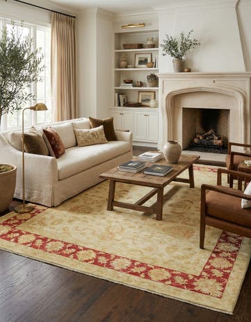 8' 2 x 9' 9 Hand Knotted Peshawar Ziegler Rug