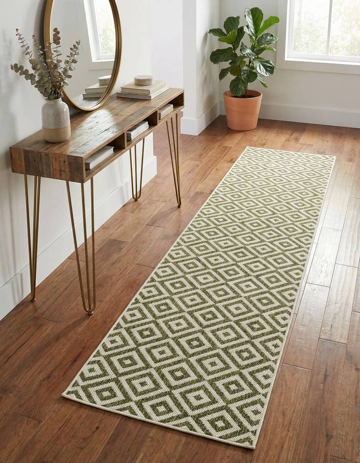 Detail image of  2' x 8'  Washable Jill Zarin Costa Rica Indoor / Outdoor Runner Rug