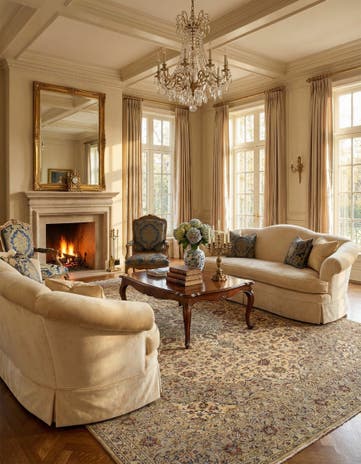 9' 5 x 12' 6 Kashan Wool Rug