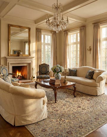 9' 5 x 12' 6 Kashan Wool Rug