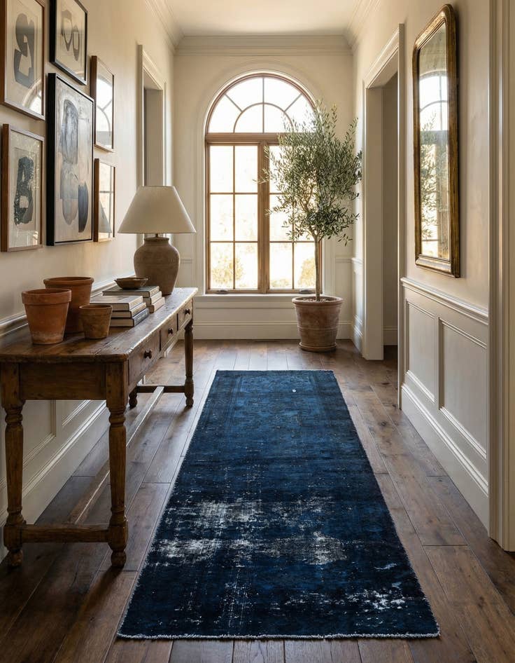 Detail image of 3' 6 x 9' 6  Hand Knotted Ultra Vintage Persian Wool Runner Rug