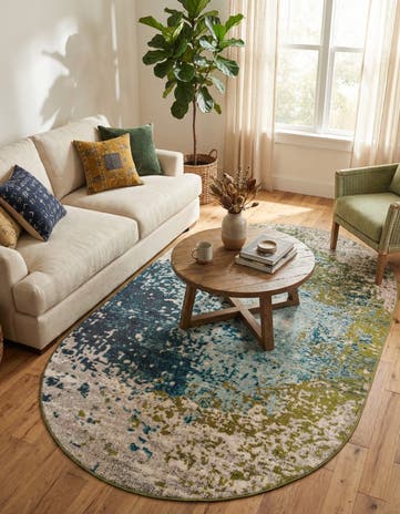 5' x 8' Washable Casablanca Oval Rug