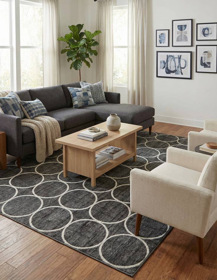 Detail image of 10' x 13' Lattice Trellis Rug