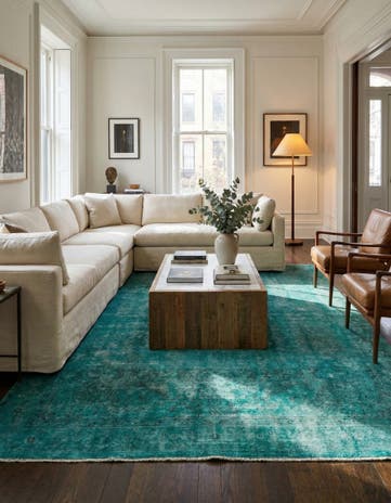 9' 8 x 13' Hand Knotted Ultra Vintage Persian Wool Rug