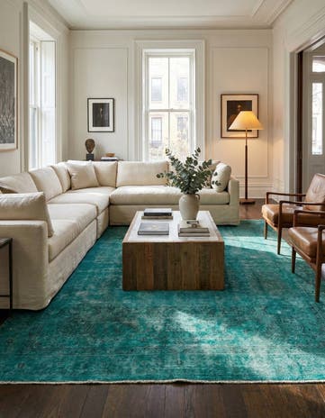 9' 8 x 13' Hand Knotted Ultra Vintage Persian Wool Rug