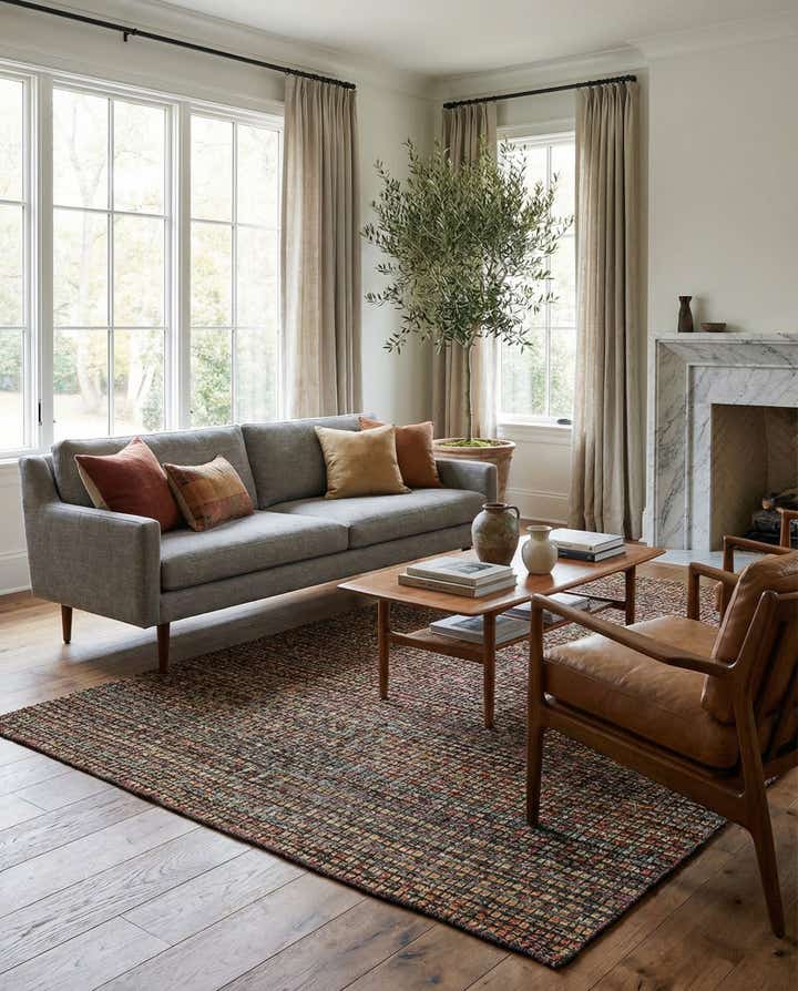 6' 5 x 9' 9 Hand Knotted Darya Wool Rug