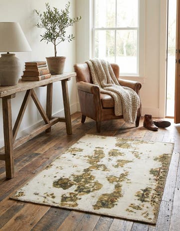 3' x 4' 2 Hand Knotted Ultra Vintage Persian Wool Rug