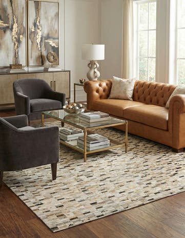 7' 11 x 10' Cowhide - Patchwork Rug