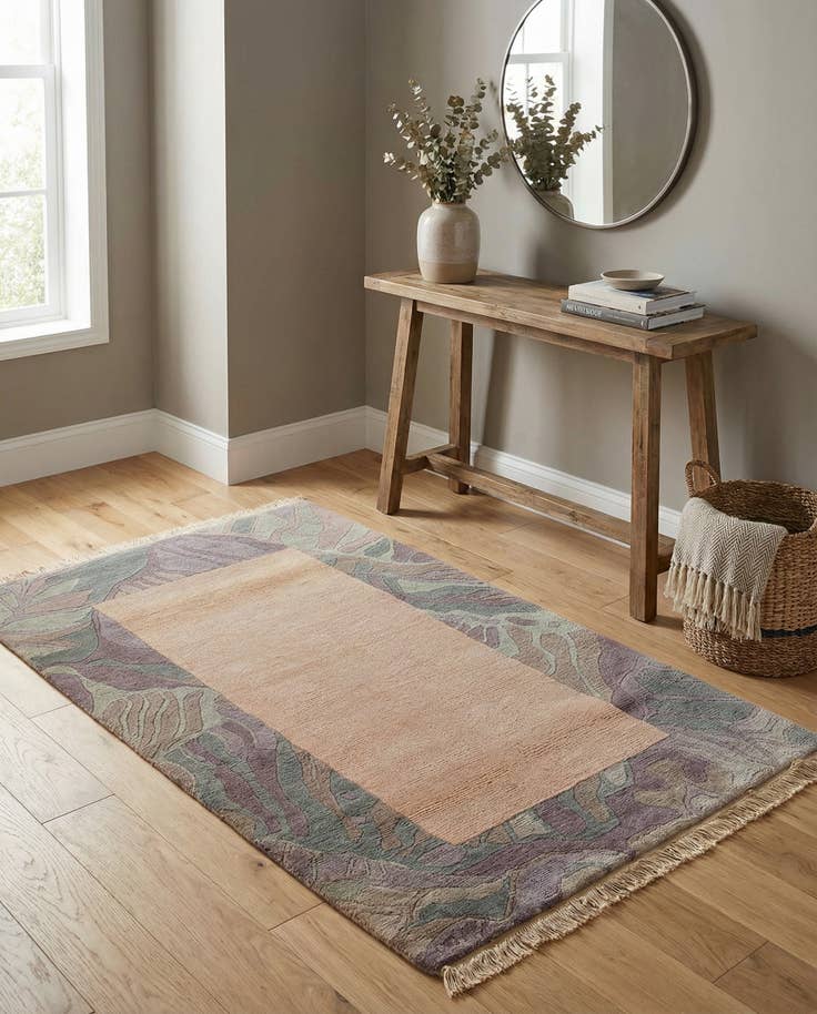 Detail image of 3' 1 x 5' 4 Hand Knotted Nepal Wool Rug