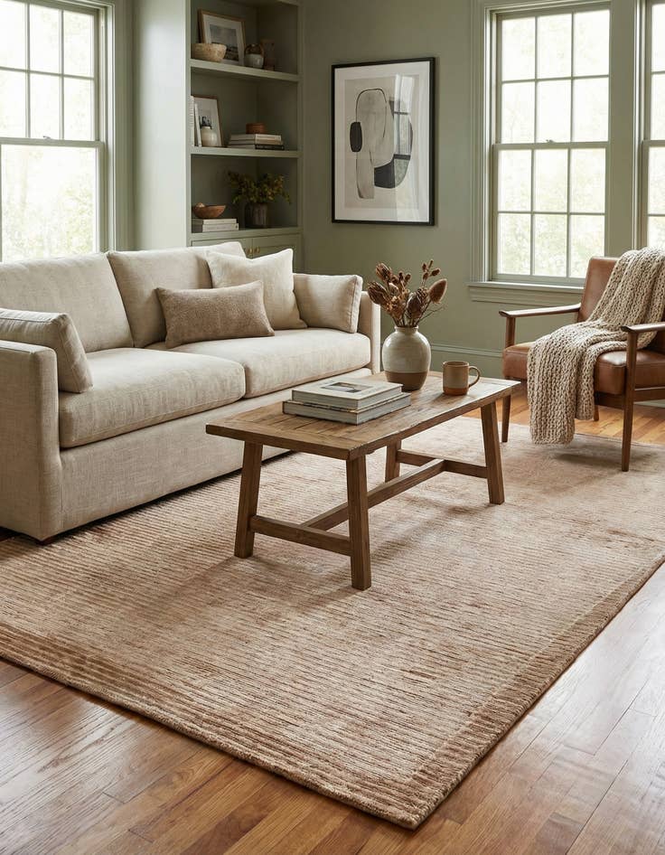 Detail image of  2' 7 x 5' 1  Hand Knotted Darya Wool Rug