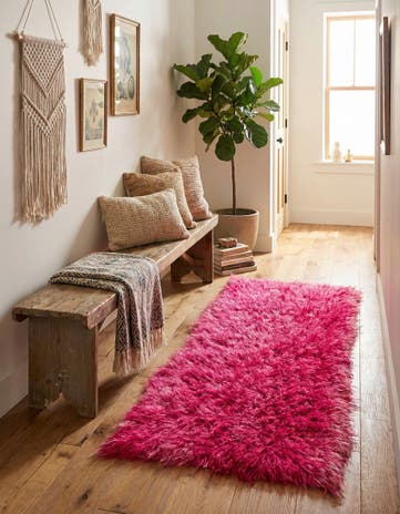 2' x 4' 6 Hand Knotted Moroccan Wool Runner Rug
