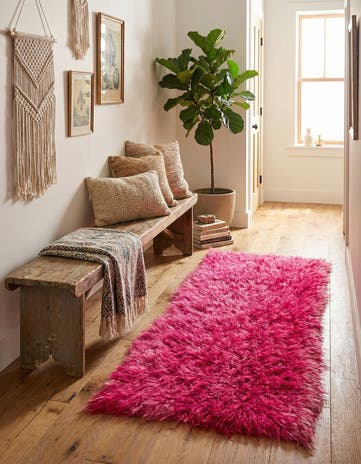 2' x 4' 6 Hand Knotted Moroccan Wool Runner Rug
