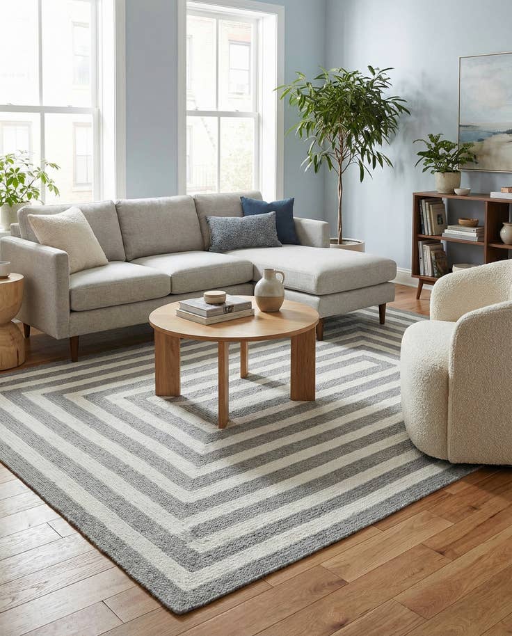 Detail image of 5' 3 x 8' Easy-Clean Eco Verse Washable Indoor / Outdoor Rug