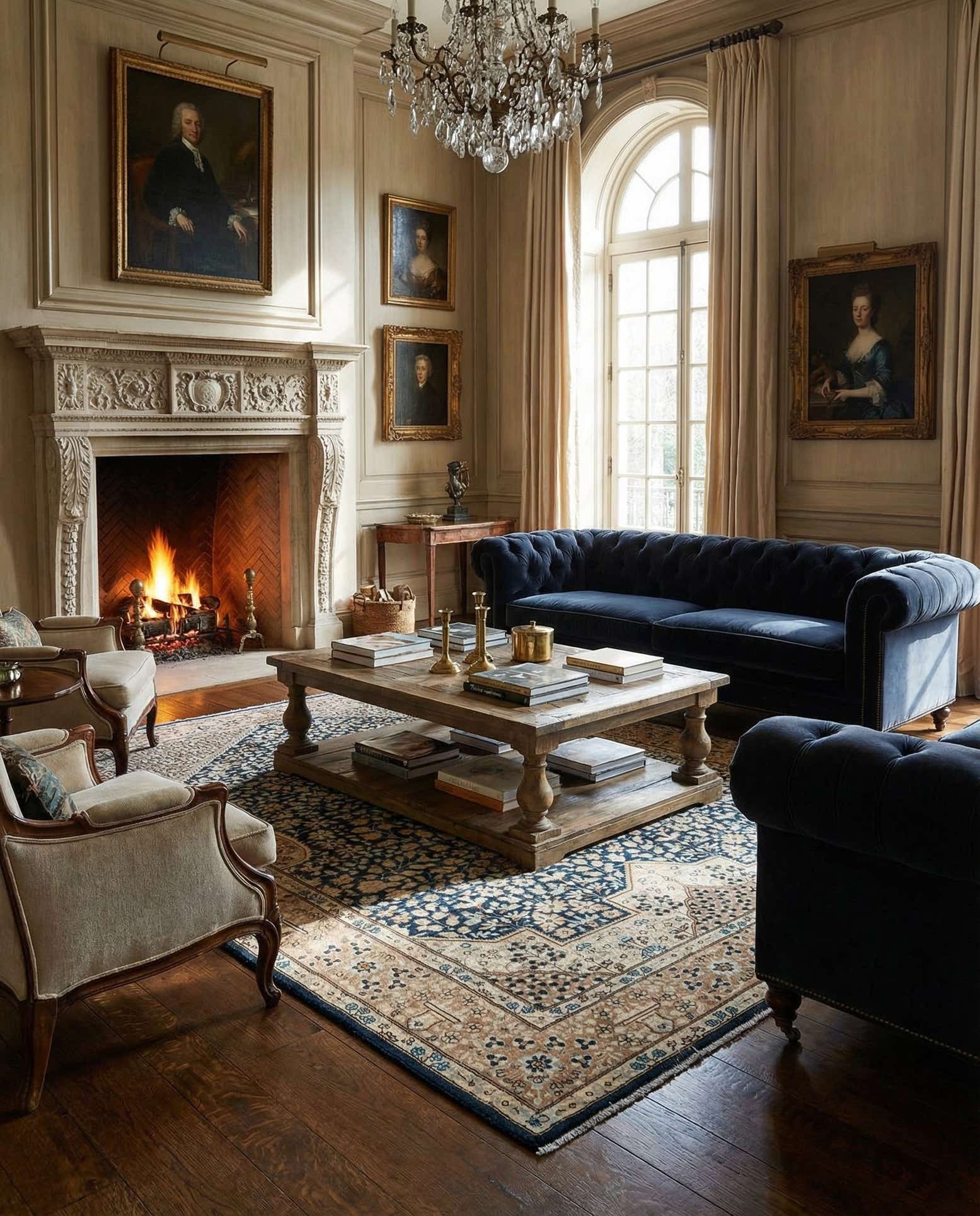6' 9 x 9' 11 Vintage Royal Rug