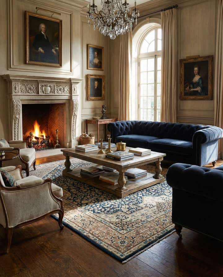 6' 9 x 9' 11 Vintage Royal Rug