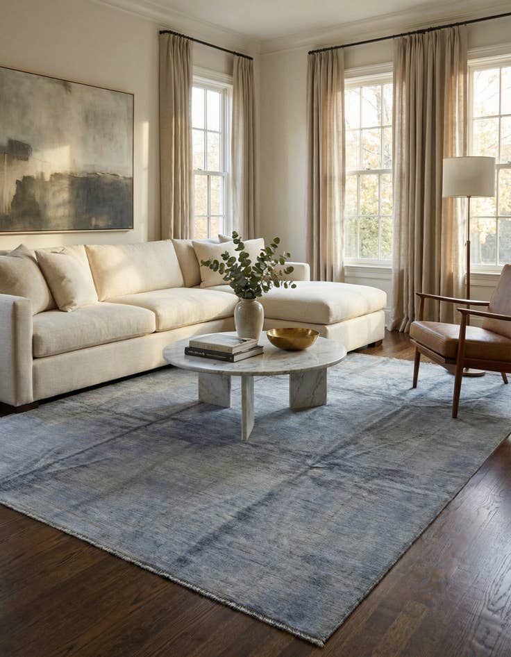 Detail image of 8' 7 x 11' 5  Hand Knotted Modern Ziegler Rug