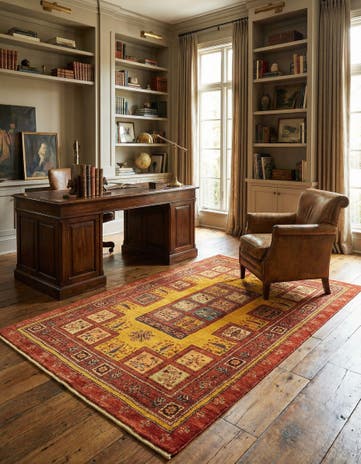 3' 3 x 5' 3 Kashkuli Wool Rug