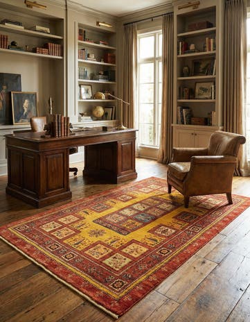 3' 3 x 5' 3 Kashkuli Wool Rug
