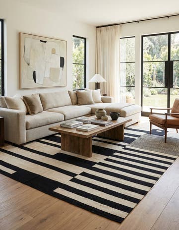 8' 5 x 9' 10 Hand Woven Kilim Modern Wool Rug