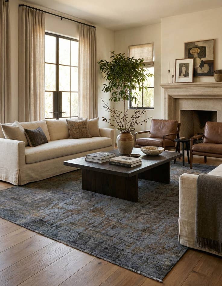 Detail image of 8' 9 x 11' 9  Hand Knotted Ultra Vintage Persian Wool Rug