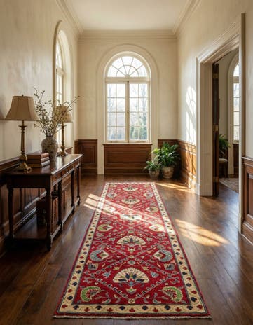2' 9 x 10' Hand Knotted Kazak Runner Rug
