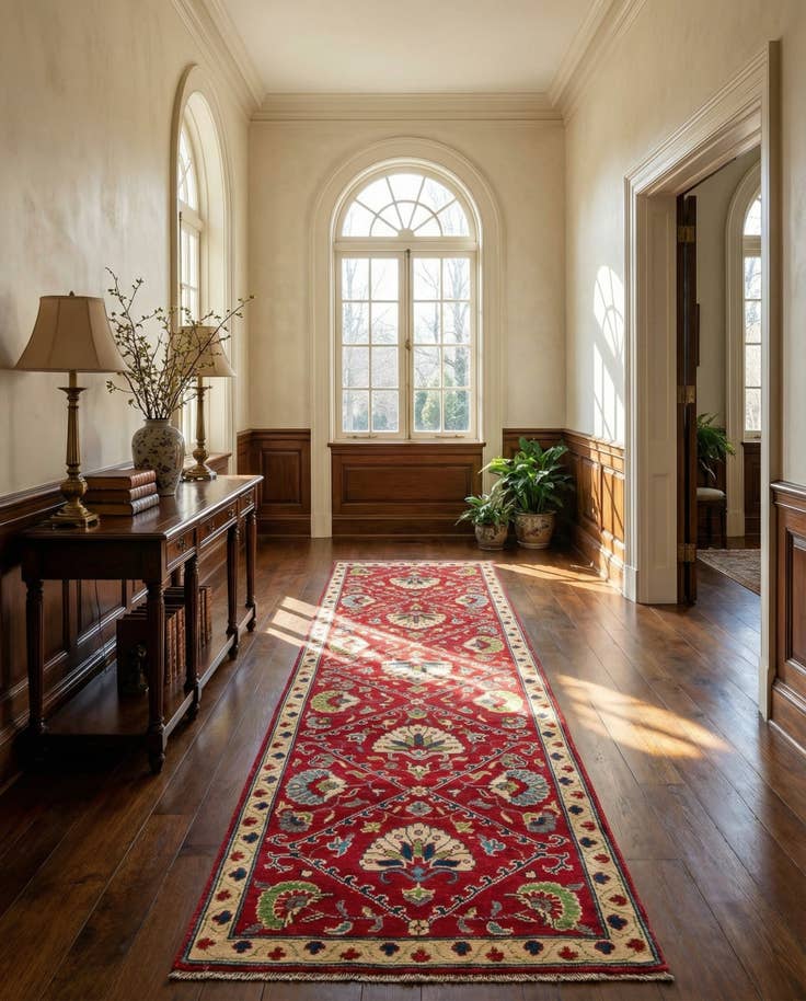 Detail image of 2' 9 x 10' Hand Knotted Kazak Runner Rug