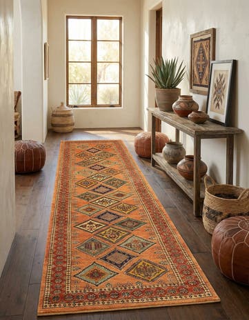 2' 9 x 9' 6 Luribaft Wool Runner Rug