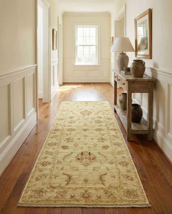 2' 8 x 6' 8 Hand Knotted Peshawar Ziegler Runner Rug