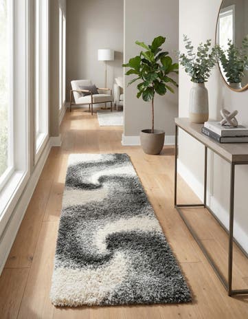 2' 7 x 10' Soft Touch Shag Runner Rug