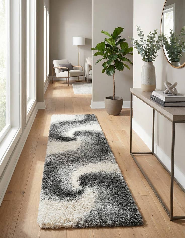 Detail image of  2' 7 x 10' Soft Touch Shag Runner Rug