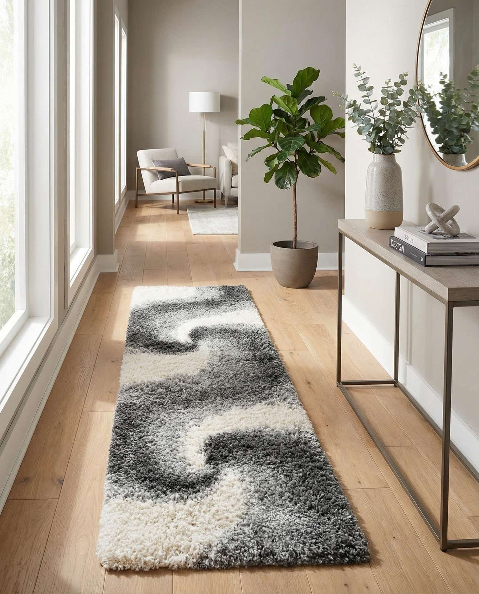2' 7 x 10' Soft Touch Shag Runner Rug
