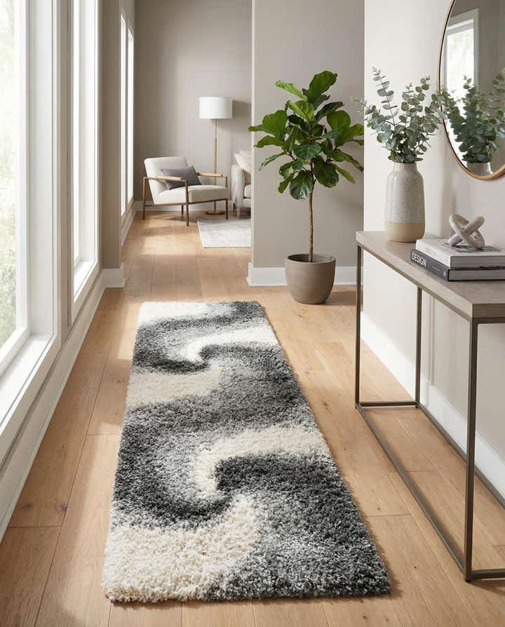 2' 7 x 10' Soft Touch Shag Runner Rug