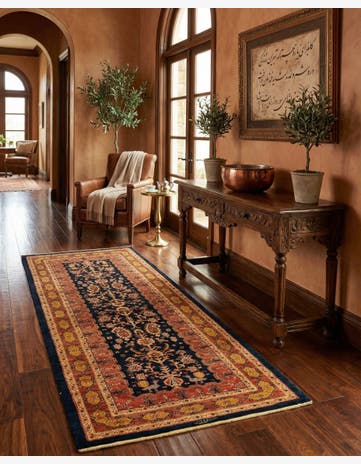 2' 9 x 6' 5 Luribaft Wool Runner Rug