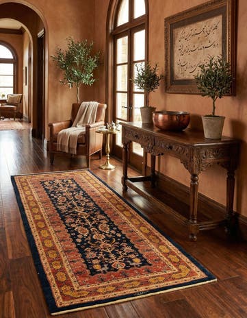 2' 9 x 6' 5 Luribaft Wool Runner Rug