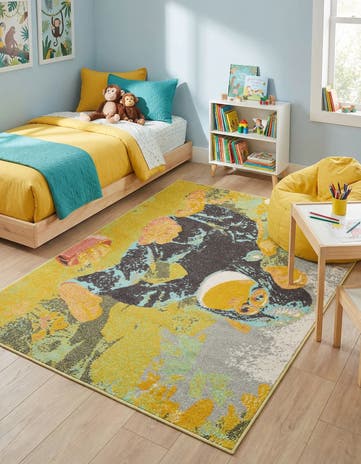 4' 1 x 6' 1 Gorilla Whimsy Kids Rug