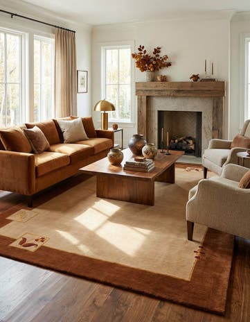 5' 8 x 7' 10 Hand Knotted Tibet Rug