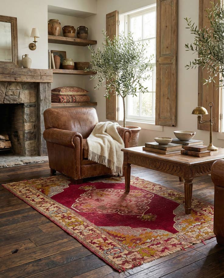 Detail image of 3' 6 x 5' 4 Hand Knotted Anatolian Oriental Wool Rug