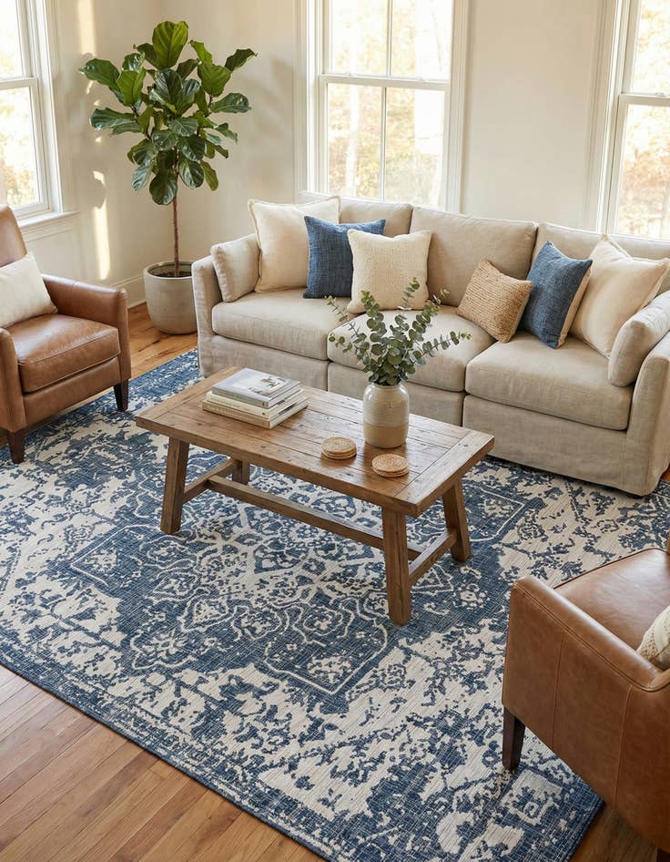 Detail image of 9' x 12' Easy-Clean Jill Zarin Dubai Indoor / Outdoor Rug