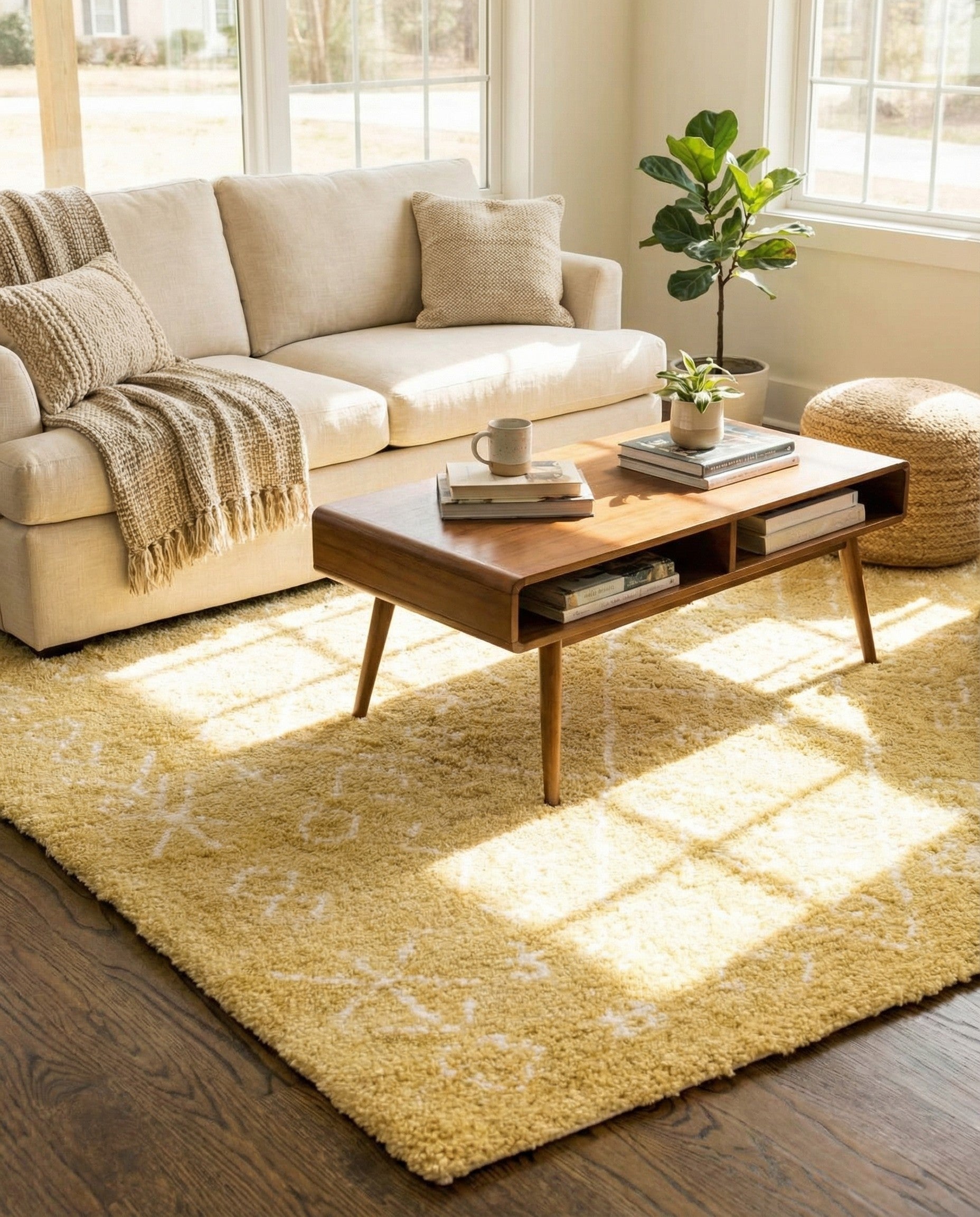  5' x 8' Moroccan Shag Rug